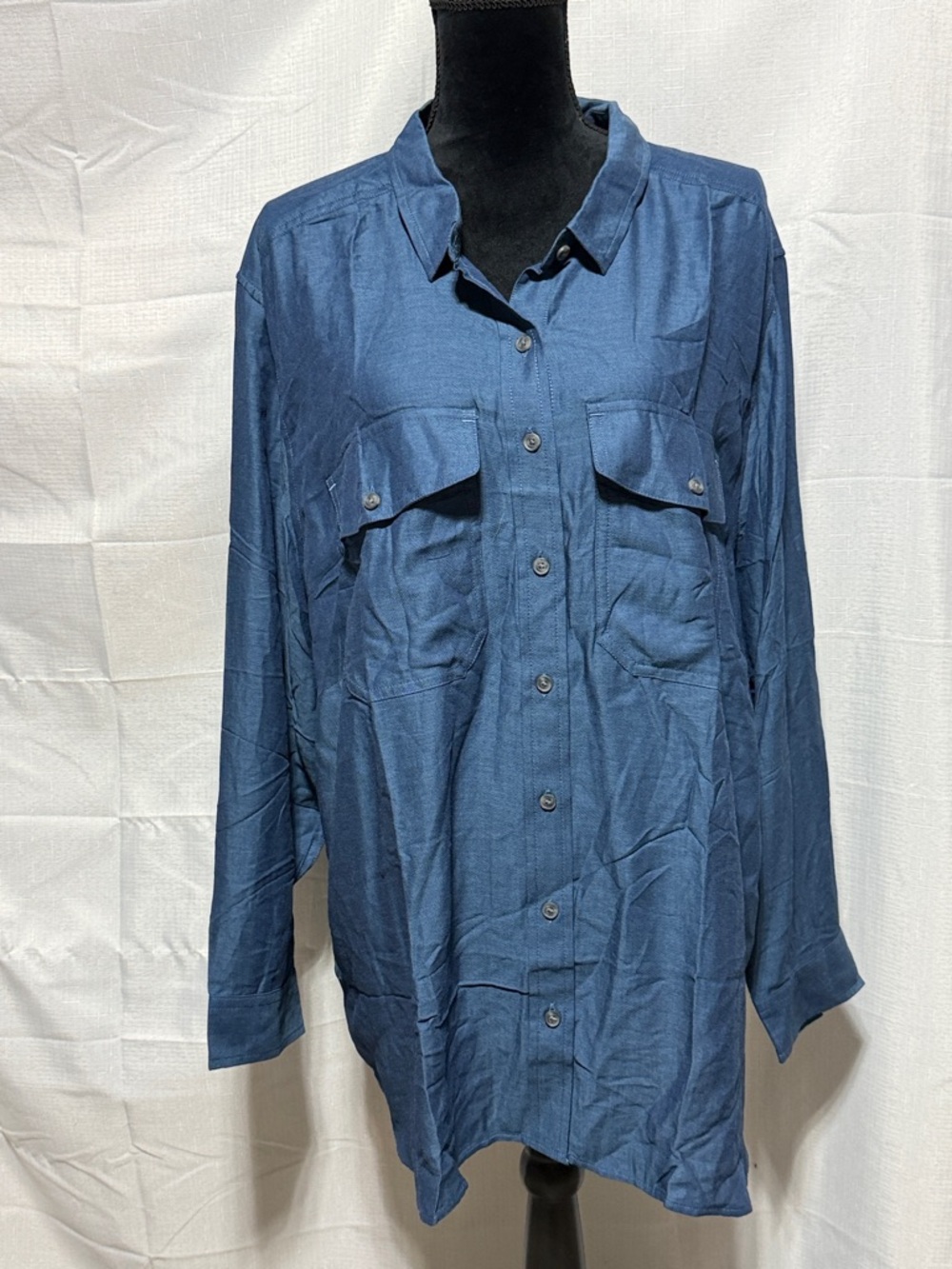 Eddie Bauer Fremont Flannel Shirt Tencel Blend